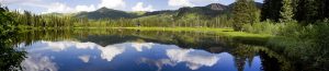 Silver Lake Panorama in Big Cottonwood Canyon Utah